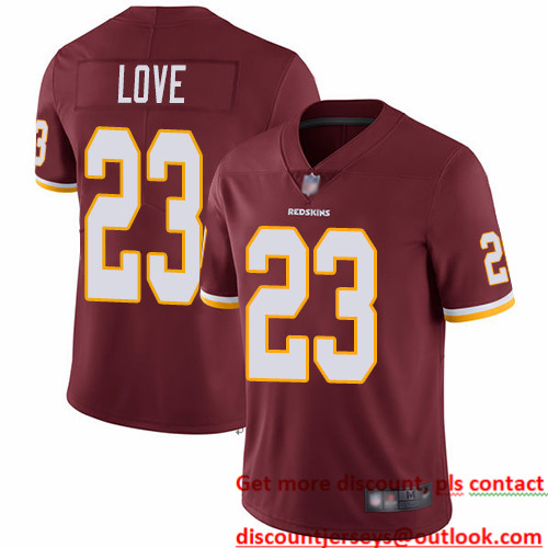 Redskins #23 Bryce Love Burgundy Red Team Color Men's Stitched Football Vapor Untouchable Limited Jersey