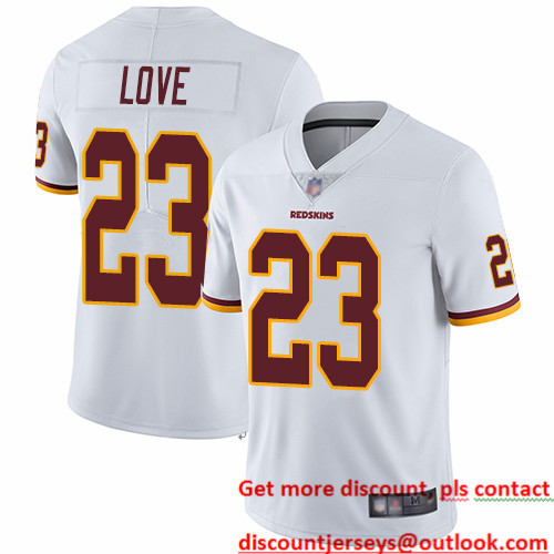 Redskins #23 Bryce Love White Men's Stitched Football Vapor Untouchable Limited Jersey
