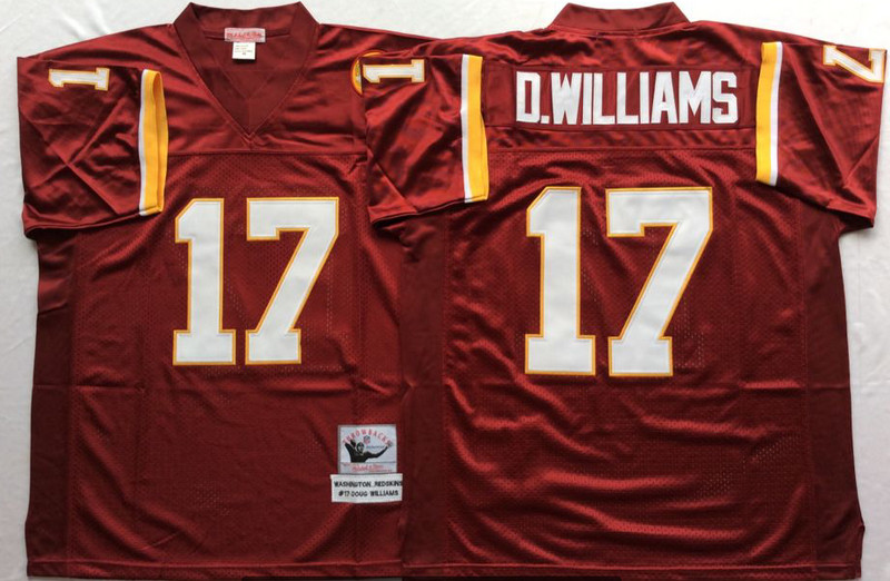 Mitchell And Ness Redskins #17 d.williams Red Throwback Stitched NFL Jersey Mitchell And Ness Redskins #17 d.williams Red Throwback Stitched NFL Jersey