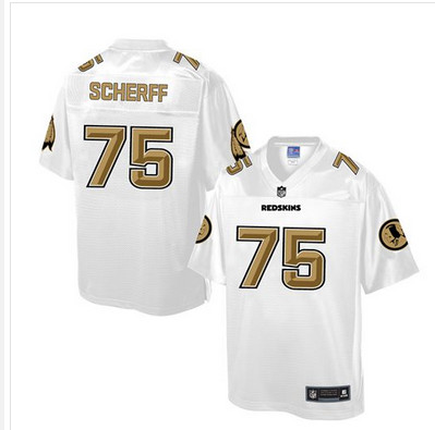 Nike Redskins #75 Brandon Scherff White Men's NFL Pro Line Fashion Game Jersey Nike Redskins #75 Brandon Scherff White Men's NFL Pro Line Fashion Game Jersey