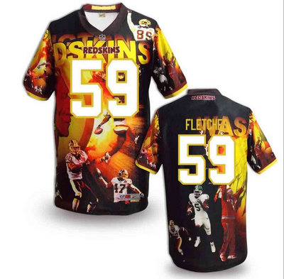 Washington Redskins#59 Fletcher Valuable elite jeryseys (10)