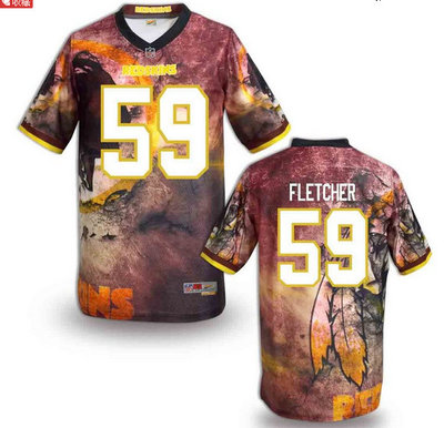 Washington Redskins#59 Fletcher Valuable elite jeryseys (5)