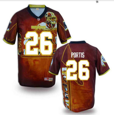 Washington Redskins#26 Portis Valuable elite jeryseys (2)