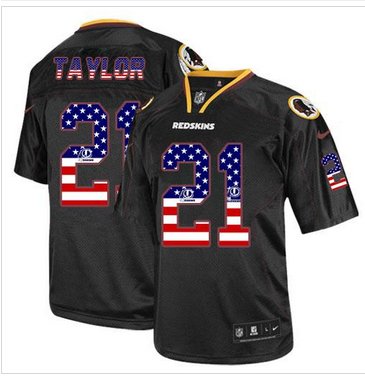 NEW Washington Redskins #21 Sean Taylor Black NFL Elite USA Flag Fashion Jersey NEW Washington Redskins #21 Sean Taylor Black NFL Elite USA Flag Fashion Jersey