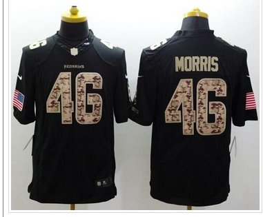 New Washington Redskins #46 Alfred Morris Black NFL Limited Salute to Service jersey