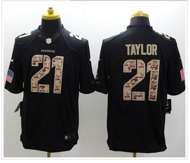 New Washington Redskins #21 Sean Taylor Black NFL Limited Salute to Service jersey