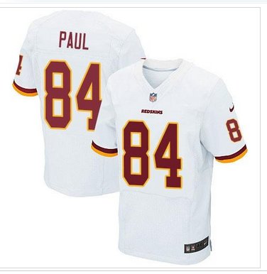 NEW Washington Redskins #84 Niles Paul White NFL Elite Jersey