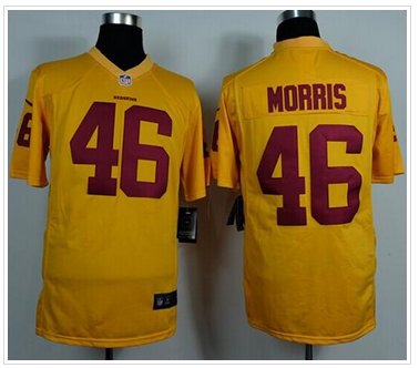 Washington Redskins #46 Alfred Morris Gold NFL Game Jersey