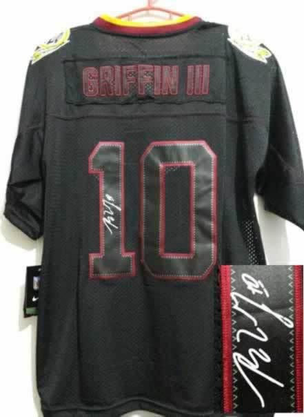 NEW Signed Elite Washington Redskins 10 Robert Griffin III Lights out Black NEW Signed Elite Washington Redskins 10 Robert Griffin III Lights out Black
