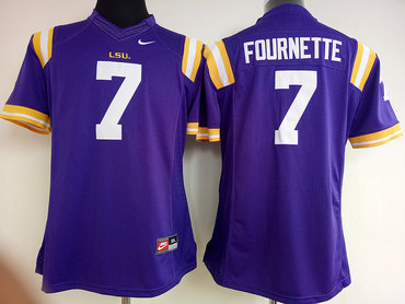 LSU Tigers 7 Leonard Fournette Purple College Football Jersey