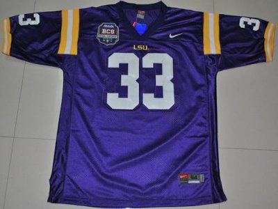 lsu tigers #33 odell beckham purple 2012 bcs championship patch embroidered ncaa jersey