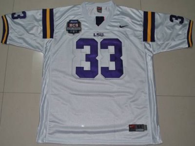 lsu tigers #33 odell beckham white 2012 bcs championship patch embroidered ncaa jersey