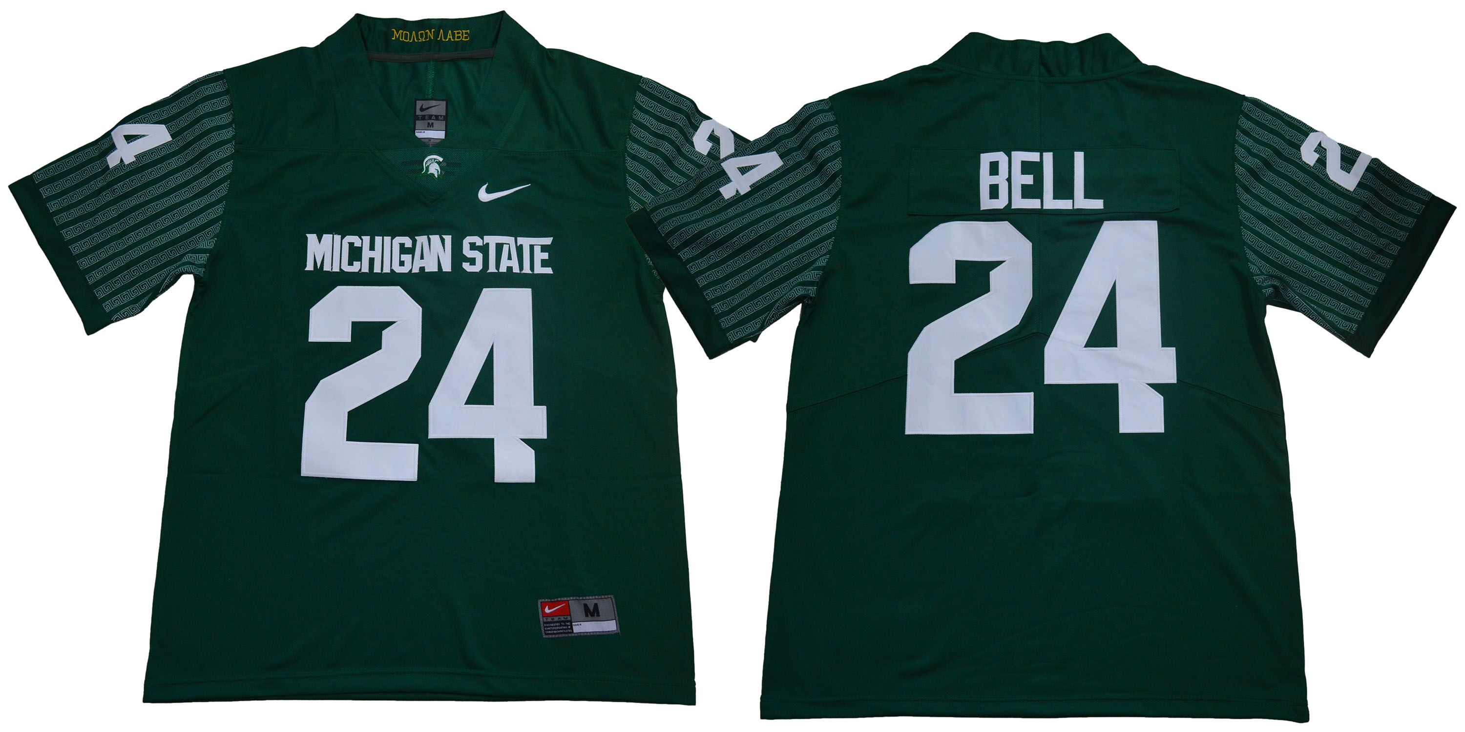 Michigan State Spartans 24 Le'Veon Bell Green Nike College Football Jersey