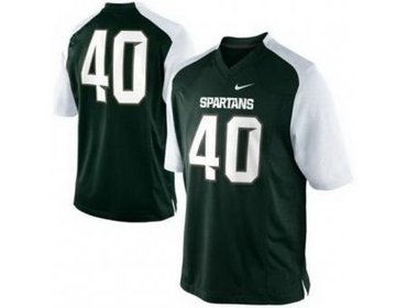 Michigan State Spartans 40 Max Bullough Green-White College Football NCAA Jerseys