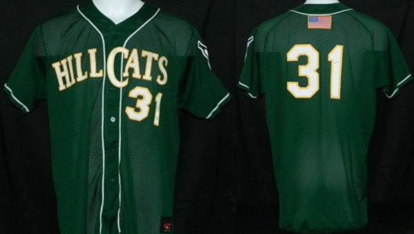 Men's Lynchburg Hillcats #31 Green Stitched Baseball Jersey Men's Lynchburg Hillcats #31 Green Stitched Baseball Jersey