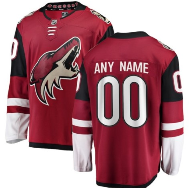 Men's Custom Arizona Coyotes Jersey
