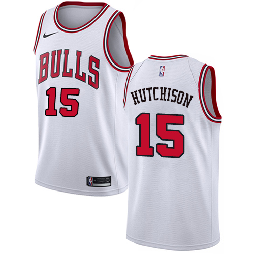 Nike Bulls #15 Chandler Hutchison White Women's NBA Swingman Association Edition Jersey Nike Bulls #15 Chandler Hutchison White Women's NBA Swingman Association Edition Jersey
