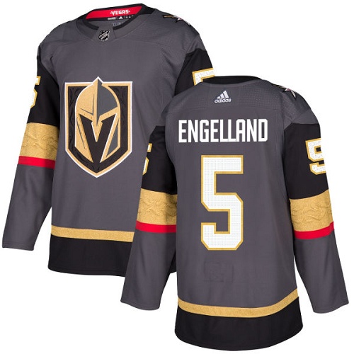 Adidas Vegas Golden Knights #5 Engelland Gray Women NHL Jersey