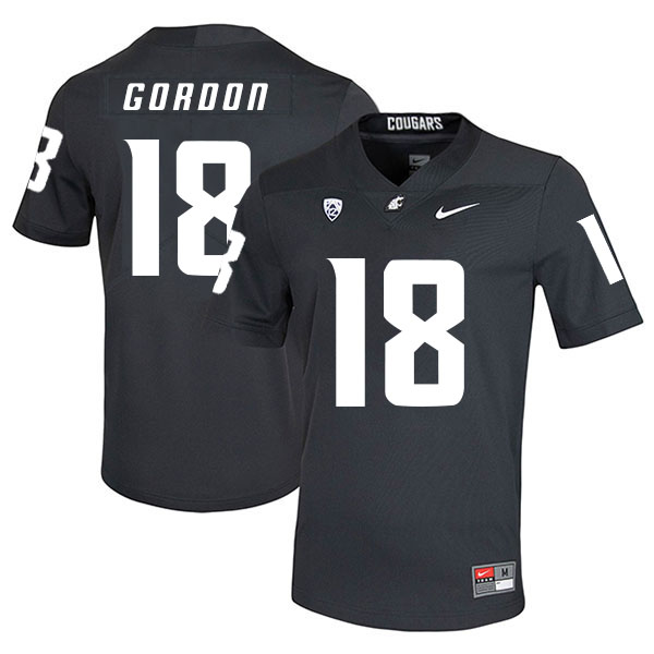 Washington State Cougars 18 Anthony Gordon Black College Football Jersey Washington State Cougars 18 Anthony Gordon Black College Football Jersey