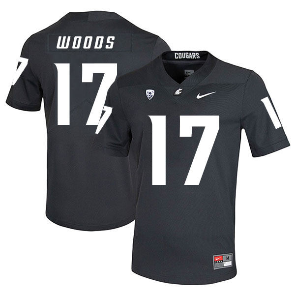 Washington State Cougars 17 Kassidy Woods Black College Football Jersey Washington State Cougars 17 Kassidy Woods Black College Football Jersey