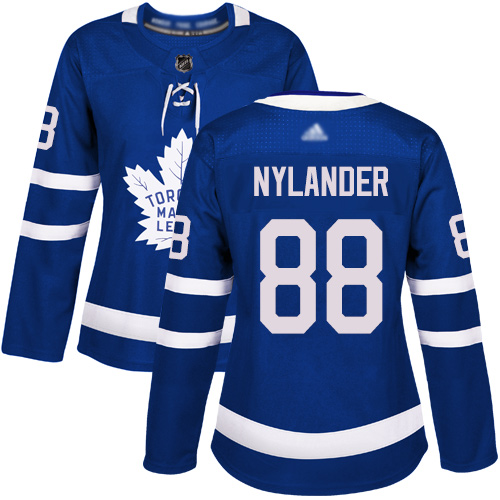 Maple Leafs #88 William Nylander Blue Home Authentic Women's Stitched Hockey Jersey Maple Leafs #88 William Nylander Blue Home Authentic Women's Stitched Hockey Jersey