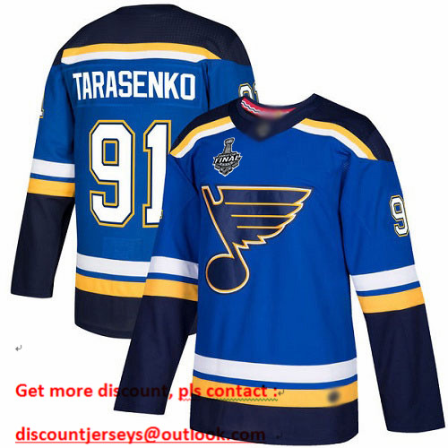 Blues #91 Vladimir Tarasenko Blue Home Authentic Stanley Cup Final Bound Stitched Youth Hockey Jersey Blues #91 Vladimir Tarasenko Blue Home Authentic Stanley Cup Final Bound Stitched Youth Hockey Jersey