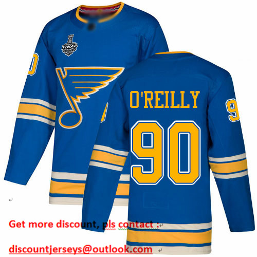 Blues #90 Ryan O'Reilly Blue Alternate Authentic Stanley Cup Final Bound Stitched Youth Hockey Jersey Blues #90 Ryan O'Reilly Blue Alternate Authentic Stanley Cup Final Bound Stitched Youth Hockey Jersey