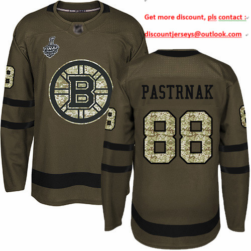 Bruins #88 David Pastrnak Green Salute to Service Stanley Cup Final Bound Youth Stitched Hockey Jersey Bruins #88 David Pastrnak Green Salute to Service Stanley Cup Final Bound Youth Stitched Hockey Jersey