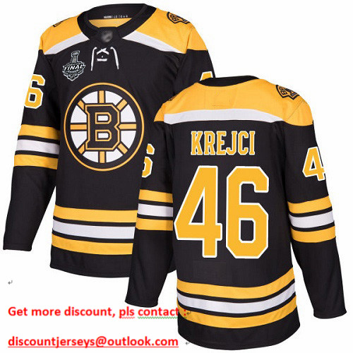 Bruins #46 David Krejci Black Home Authentic Stanley Cup Final Bound Youth Stitched Hockey Jersey