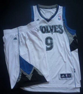 Minnesota Timberwolves 9 Ricky Rubio White Revolution 30 Swingman NBA