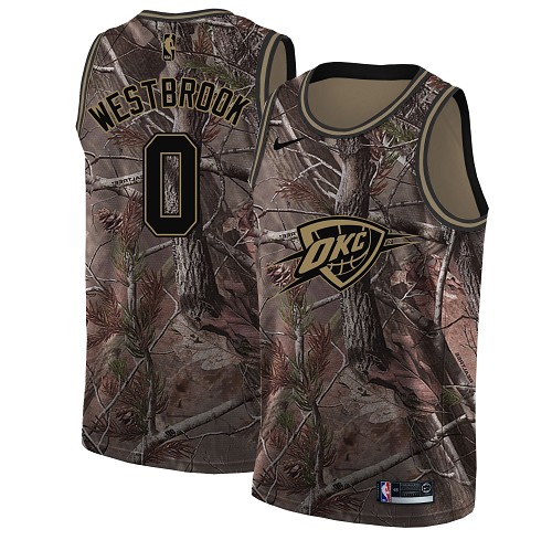 Nike Thunder #0 Russell Westbrook Camo Women's NBA Swingman Realtree Collection Jersey Nike Thunder #0 Russell Westbrook Camo Women's NBA Swingman Realtree Collection Jersey