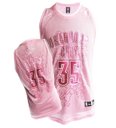 Thunder #35 Kevin Durant Pink Women Fashion Stitched NBA Jersey Thunder #35 Kevin Durant Pink Women Fashion Stitched NBA Jersey