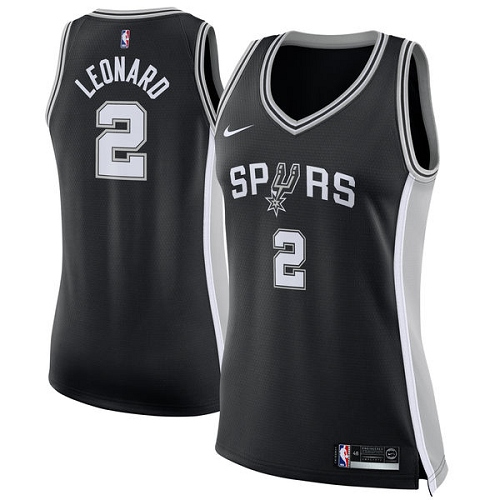Nike Spurs #2 Kawhi Leonard Black Women's NBA Swingman Icon Edition Jersey Nike Spurs #2 Kawhi Leonard Black Women's NBA Swingman Icon Edition Jersey