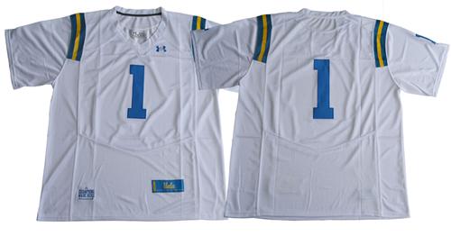 Bruins No.1 Fans White Under Armour Premier Stitched NCAA Jersey