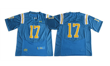 UCLA Bruins 17 Brett Hundley Blue College Football Jerseys