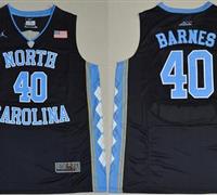 North Carolina #40 Harrison Barnes Black Basketball Stitched NCAA Jersey