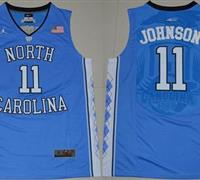 North Carolina #11 Brice Johnson Blue Basketball Stitched NCAA Jersey