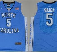 North Carolina #5 Marcus Paige Blue Basketball Stitched NCAA Jersey