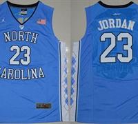 North Carolina #23 Michael Jordan Blue Stitched NCAA Jersey