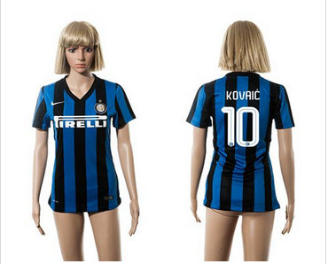 Women Inter Milan #10 Kovaic Home Soccer Club Jersey