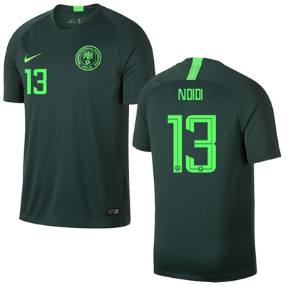 Nigeria #13 NDIDI Away Soccer Country Jersey