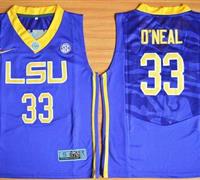 Clemson Tigers #33 Shaquille O'Neal Purple Basketball Stitched Youth NCAA Jersey