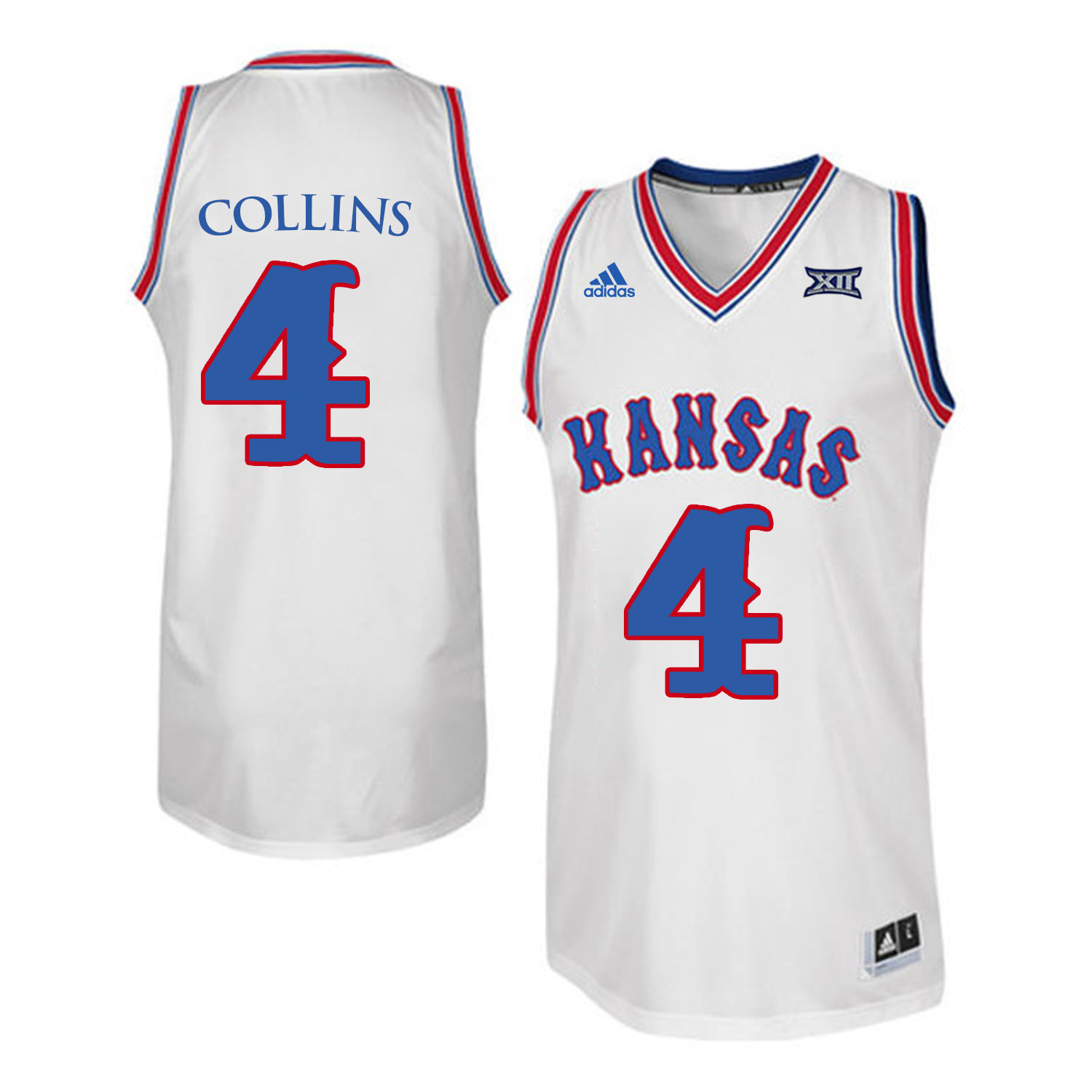 Kansas Jayhawks #4 Sherron Collins White Throwback College Basketball Jersey Kansas Jayhawks #4 Sherron Collins White Throwback College Basketball Jersey