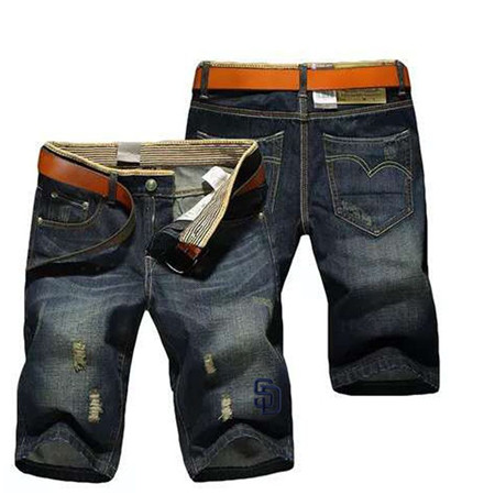 San Diego Padres Team Logo Black MLB Jeans