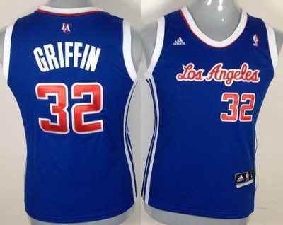 Women Los Angeles Clippers 32 Blake Griffin Blue Swingman NBA Jerseys