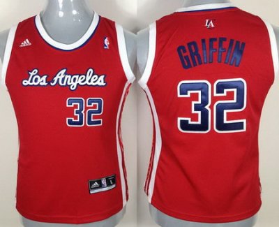 Women Los Angeles Clippers 32 Blake Griffin Red Swingman NBA Jerseys