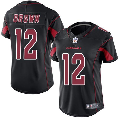 Nike Cardinals #12 John Brown Black Women's Stitched NFL Limited Rush Jersey Nike Cardinals #12 John Brown Black Women's Stitched NFL Limited Rush Jersey