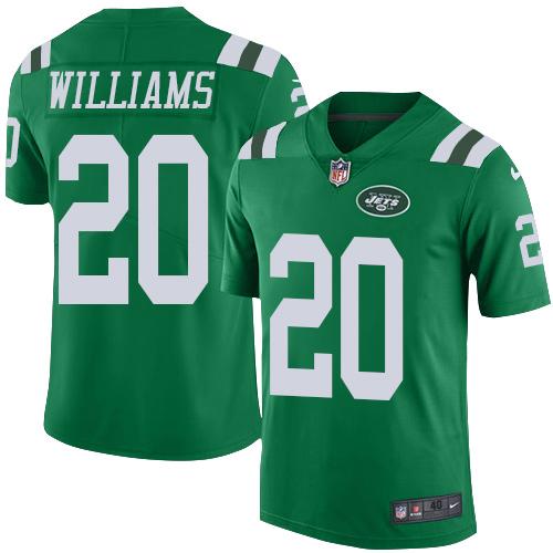 Nike Jets #20 Marcus Williams Green Men's Stitched NFL Elite Rush Jersey Nike Jets #20 Marcus Williams Green Men's Stitched NFL Elite Rush Jersey