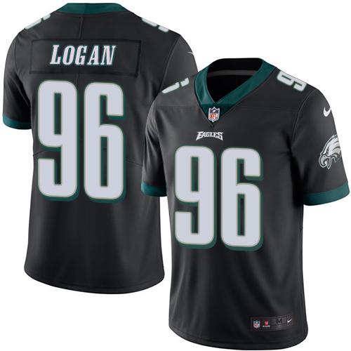 Nike Eagles #96 Bennie Logan Black Men's Stitched NFL Limited Rush Jersey Nike Eagles #96 Bennie Logan Black Men's Stitched NFL Limited Rush Jersey