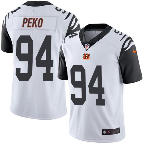 Nike Bengals #94 Domata Peko White Men's Stitched NFL Limited Rush Jersey Nike Bengals #94 Domata Peko White Men's Stitched NFL Limited Rush Jersey